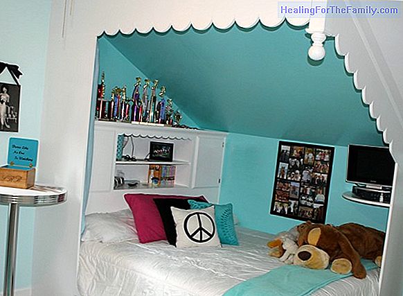 How to decorate children's bedrooms with sloping ceilings