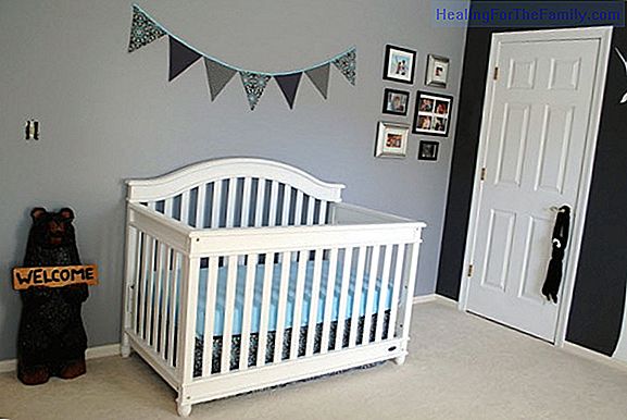 Ideas for decorating the wall of the baby's room
