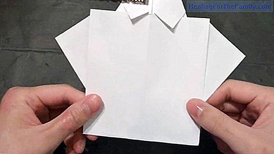 Origami shirts. Crafts with paper