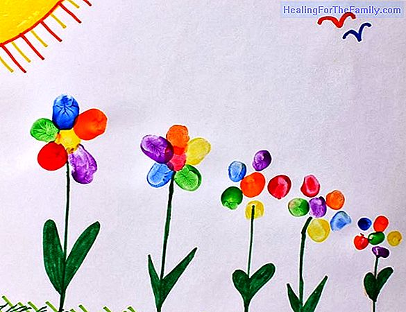 Spring. Children's drawings for coloring
