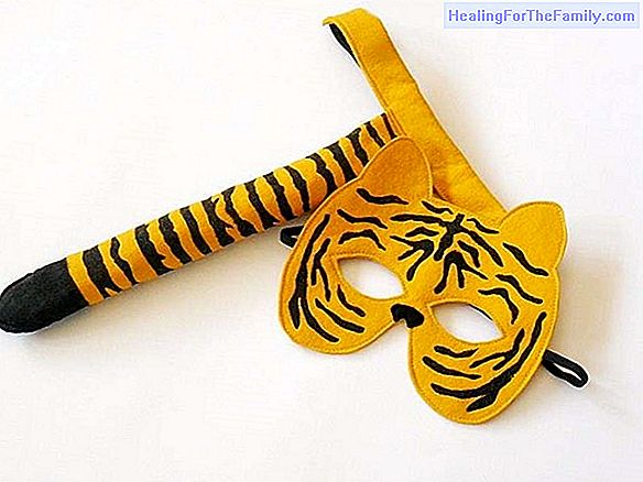 Tiger mask. Carnival Crafts