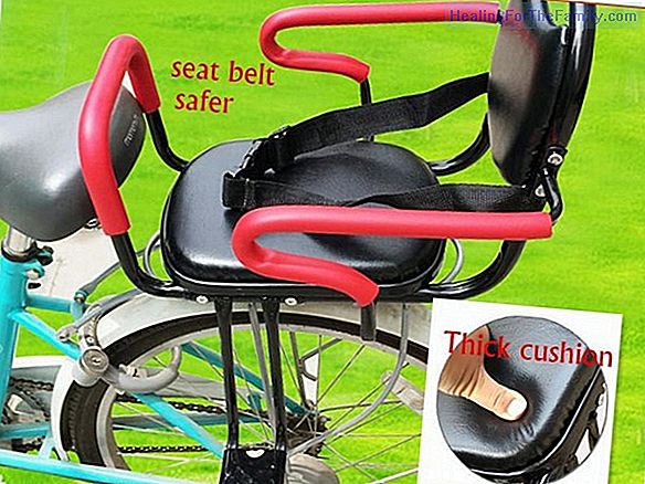 The safety of the baby in the bicycle seat