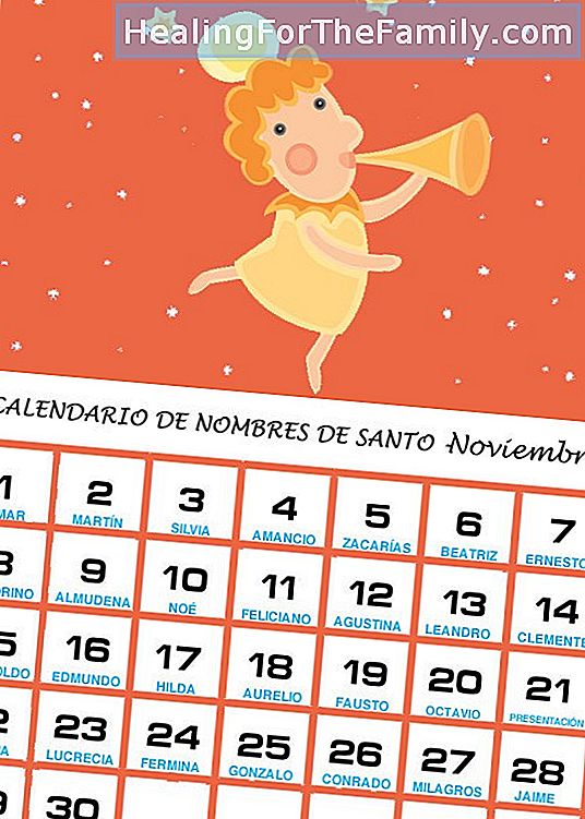 Kalenderen for navnene til de hellige i november