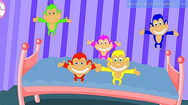 Fünf kleine Affen. Kinderlieder auf Englisch