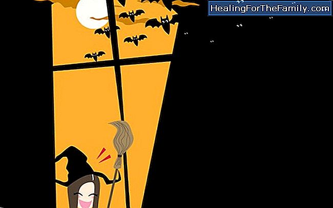 Halloween Hexe. Kinder-Handwerk für Kinder