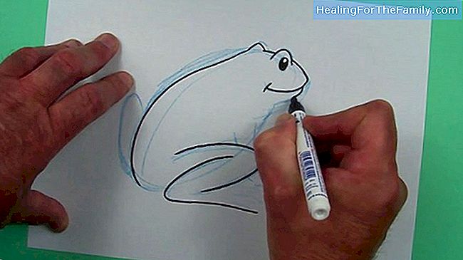 Wie man einen Frosch zeichnet. Kinderzeichnungen