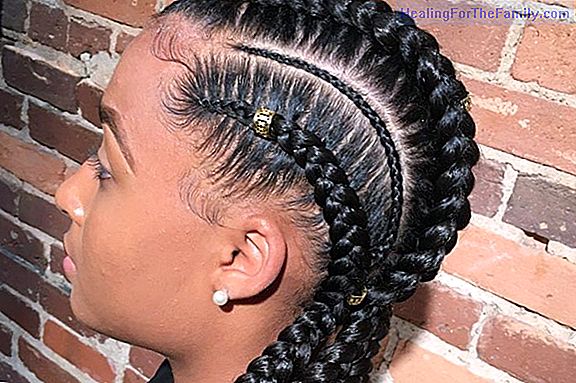Scorpion hairstyle for your daughter's Halloween costume