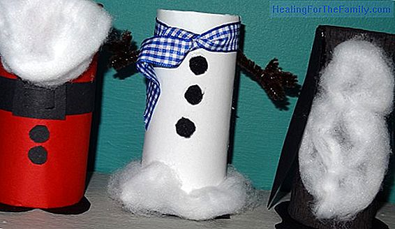 Cardboard snowman. Christmas Crafts