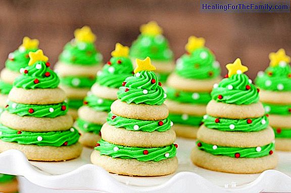 Sweet Recipes in the shape of a Christmas tree