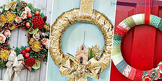 Christmas wreaths. Children's crafts