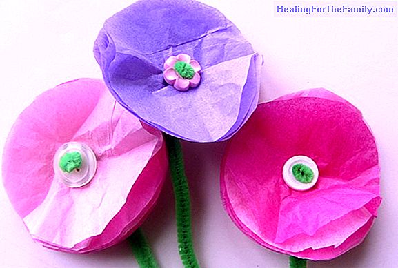Flower ring. Crafts for children