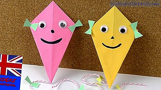 How to make a colorful kite with children