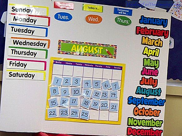 How to make an organizer or school calendar for children
