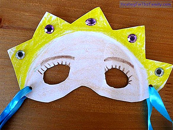 Masks for children with cardboard. Carnival Crafts