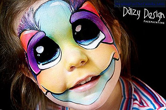 Panda makeup for children