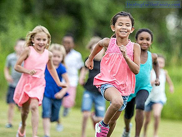 Running for children. Running is healthy and fun