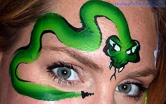 Snake makeup for children