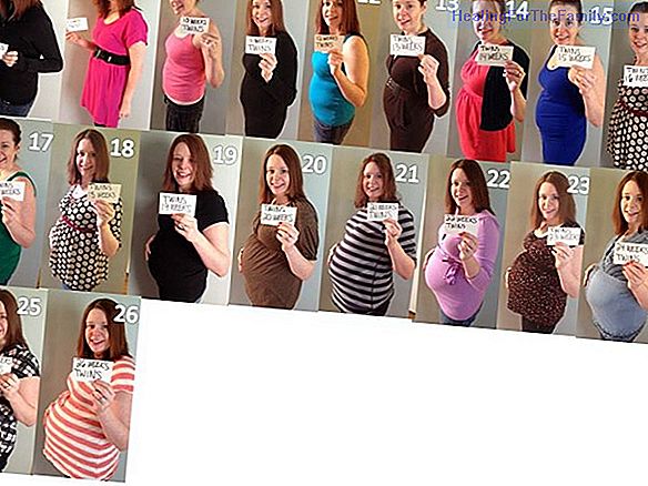 The growth of the belly during pregnancy, month by month
