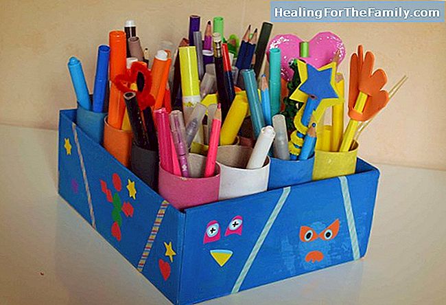 Porte-crayons avec forme de poulpe. artisanat facile