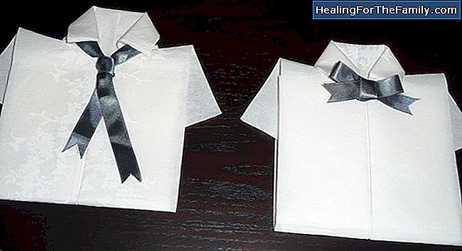 Chemises en origami. artisanat papier