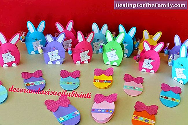 Artigianato pasquale per bambini. Box Easter bunny