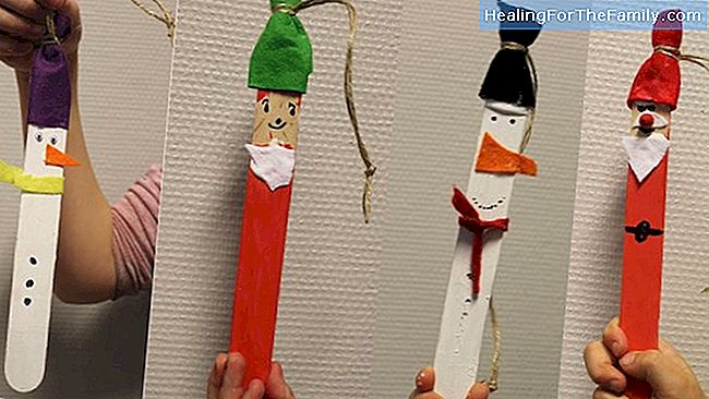 Jul håndverk med pinsetter for barn
