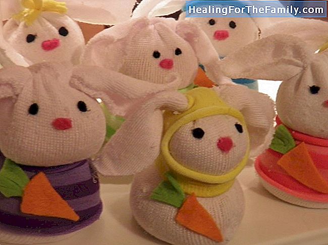Crafts for barn Easter kaniner