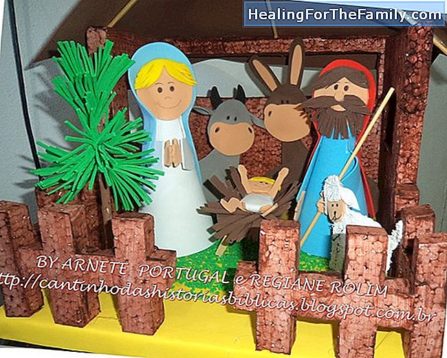 Os dons da criança Jesus. História de Natal