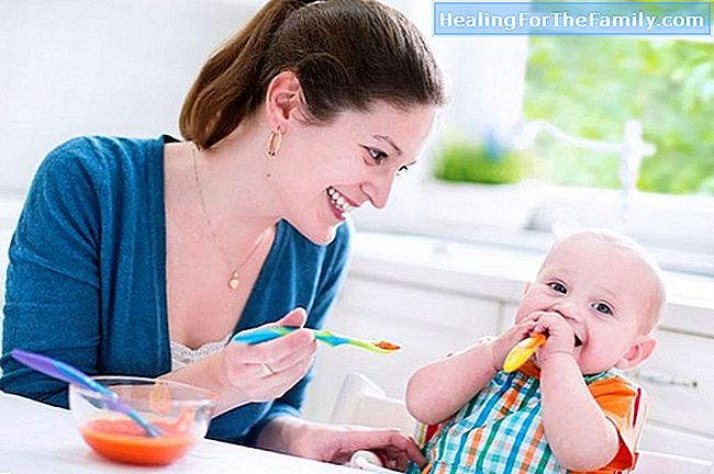 Ao dar alimentos não esmagados ao bebê