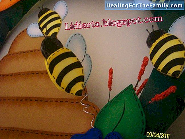 Colméia de abelhas. Artesanato para crianças