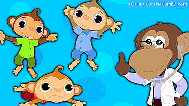 Cinco pequenos macacos. músicas infantis em Inglês