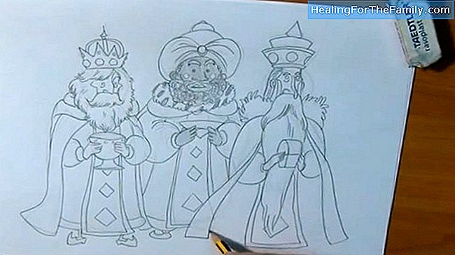 Como desenhar fácil para os 3 Reis. Vídeos para crianças