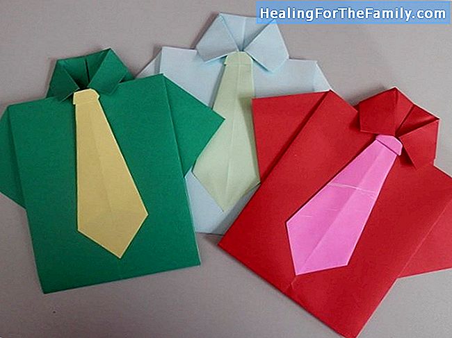 Pai pai de origami. Artesanato com papel