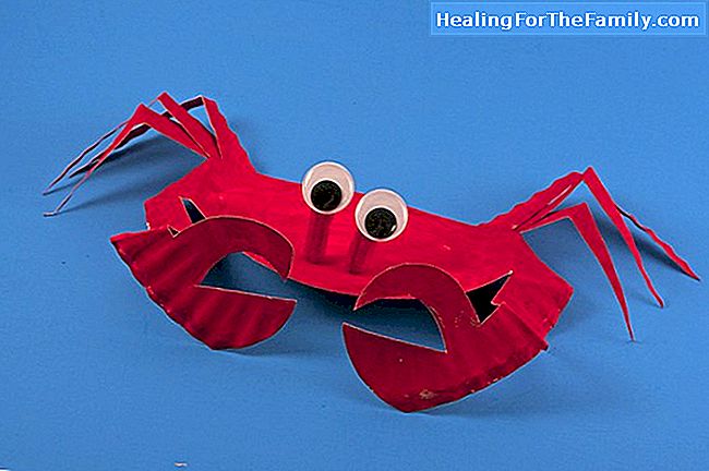 Crab de carton. Artizanat pentru copii