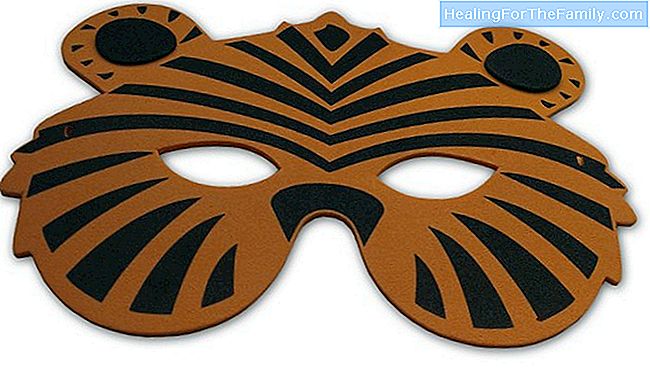 Masca tigru. Artizanat Carnavalul