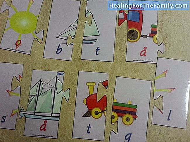 Twister för barn med bokstäverna M och N
