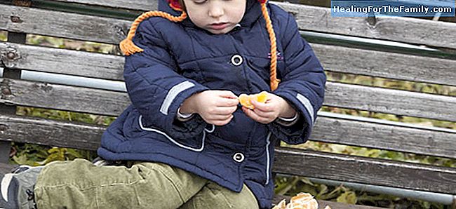 Kjente vinter frukt for barn å spise sunt