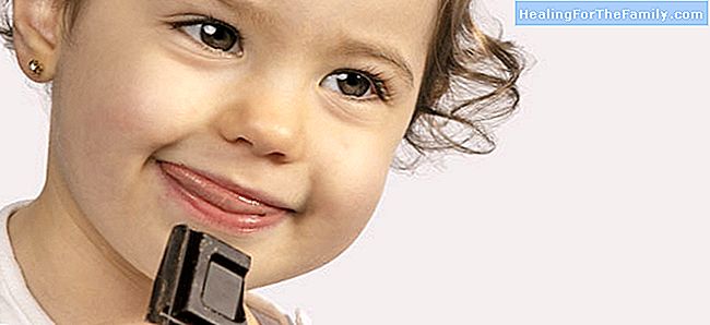 Il bene e il male di cioccolato per i bambini