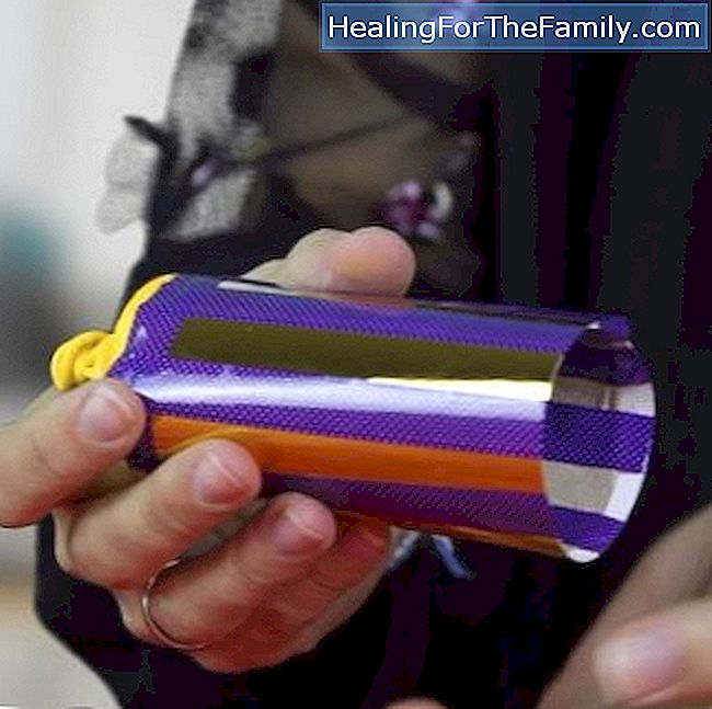Canhão lança confetes com material reciclado. Artesanato infantil