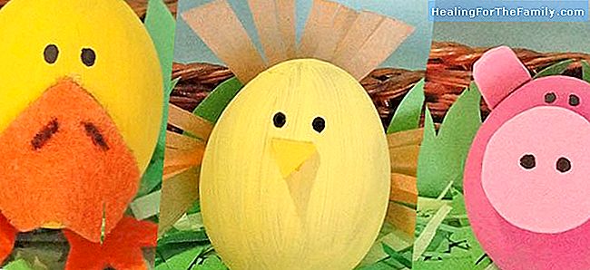 Artesanato infantil para decorar ovos de Páscoa