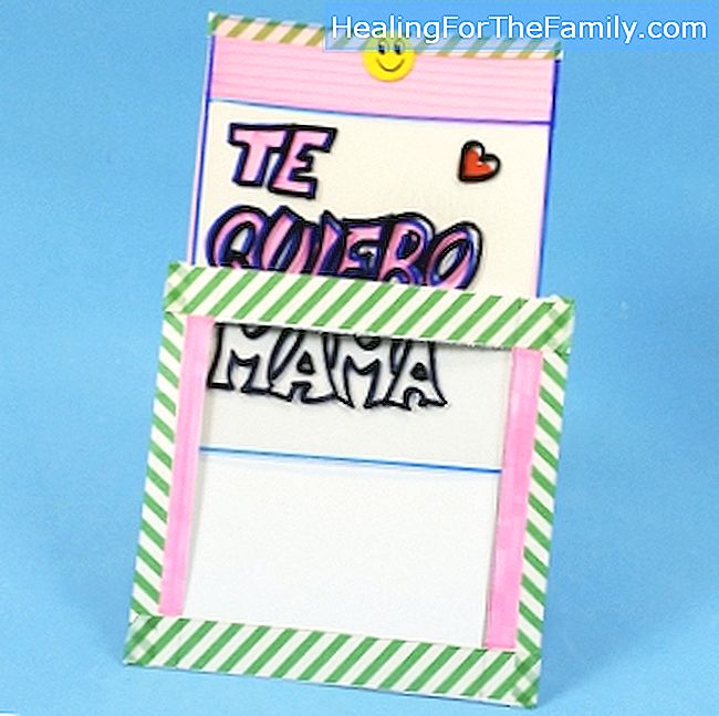 Cartão mágico para o Dia das Mães. Artesanato para crianças