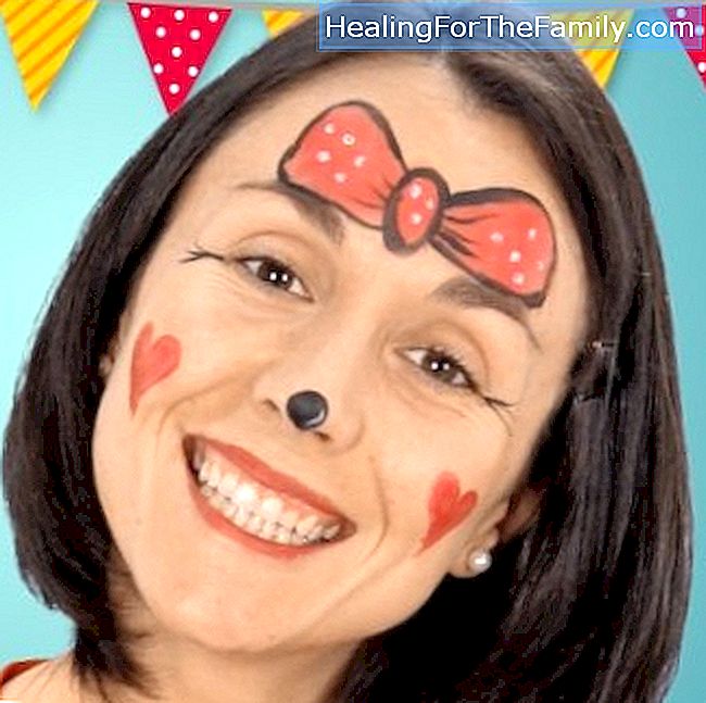 Minnie Mouse maquiagem para festas infantis