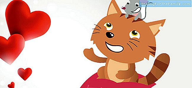 Die Freundschaft von Katze und Maus. Kinderreim über Freunde