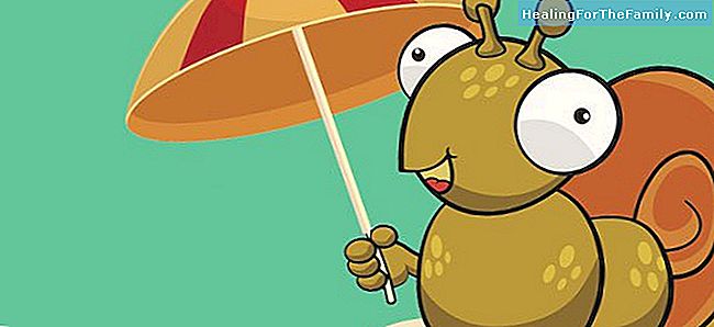L'escargot avec un parapluie. poème pour enfants sur le respect des différences