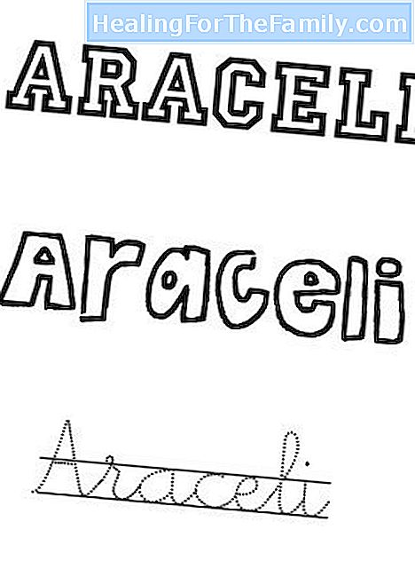 Araceliä, 2. toukokuuta. Nimet tyttöjä